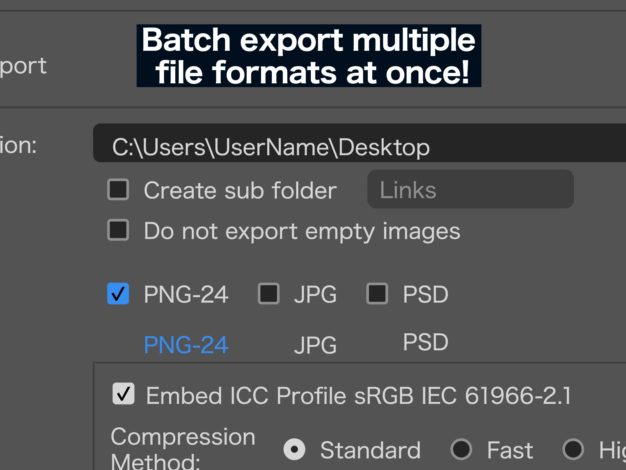 Layer Comps Automator screenshot 2